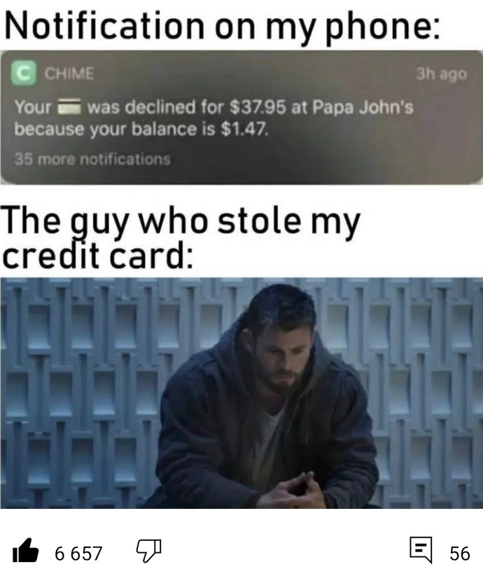 The good part of being broke