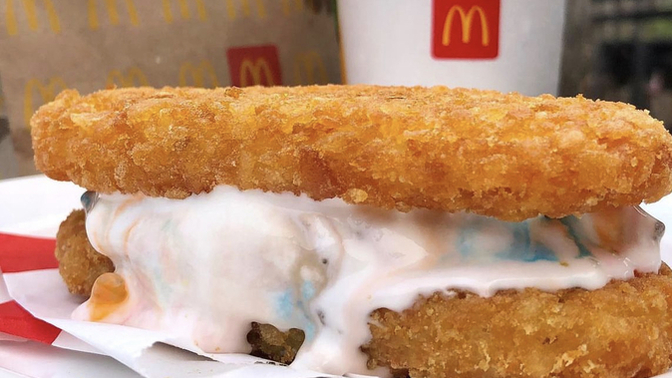 Would you eat McFlurry Hashbrown Sandwich?