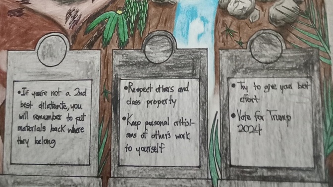 Are these art classroom rules reasonable to you?