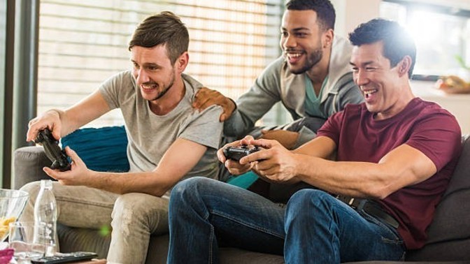 Guys. When you get together, what's your favorite moment of having fun. Playing video games, hanging out in pubs, ever if it's watching the big game?
