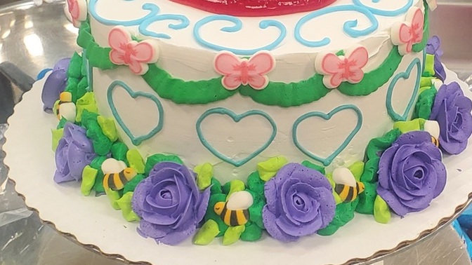 What do we think of the cake I made for my coworker's 24th Year of work?