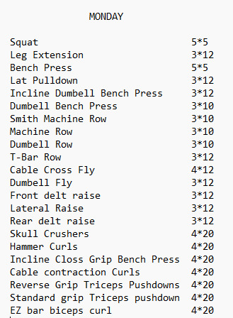 What do you think about my training program?
