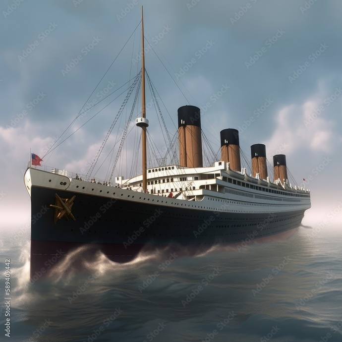 The great liner Titanic. Who can beat the luxury of this Queen of the Seas?