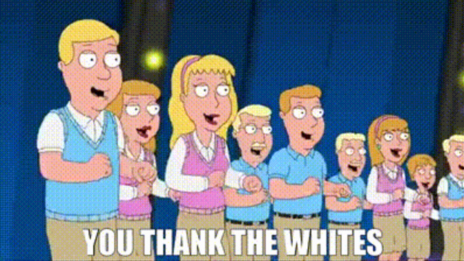 White History month as a fair way of acknowledging White Culture & contributions to civilisation as a thank you from POC. Agree?