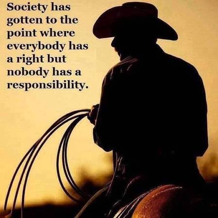 Respect? Responsibilities? No. But, rights? Yeah, those they expect.