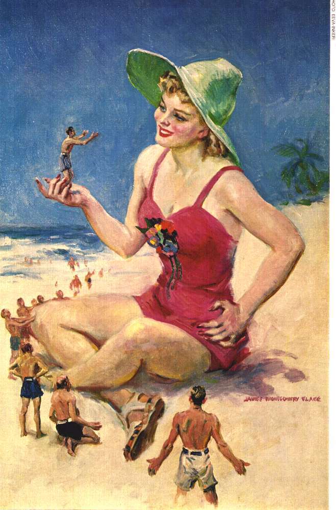 Seaside Giantess - James Montgomery Flagg