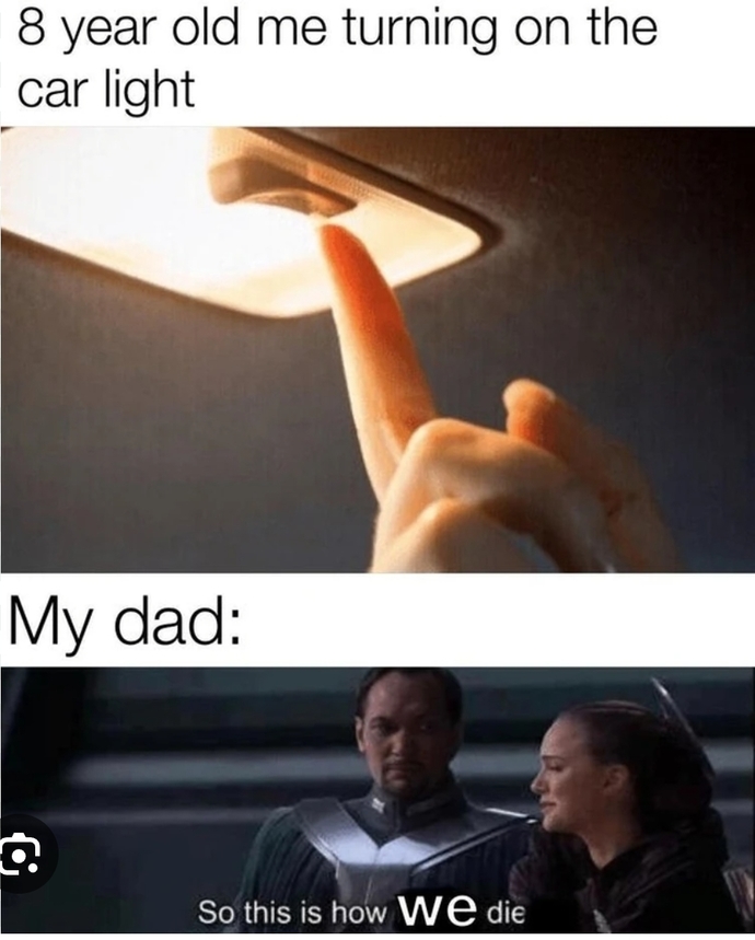 Why are parents so fixated on the lamp being turned off in the car?