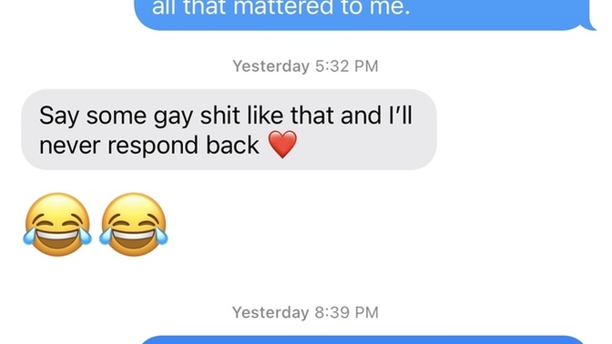 Am I being "Gay"?