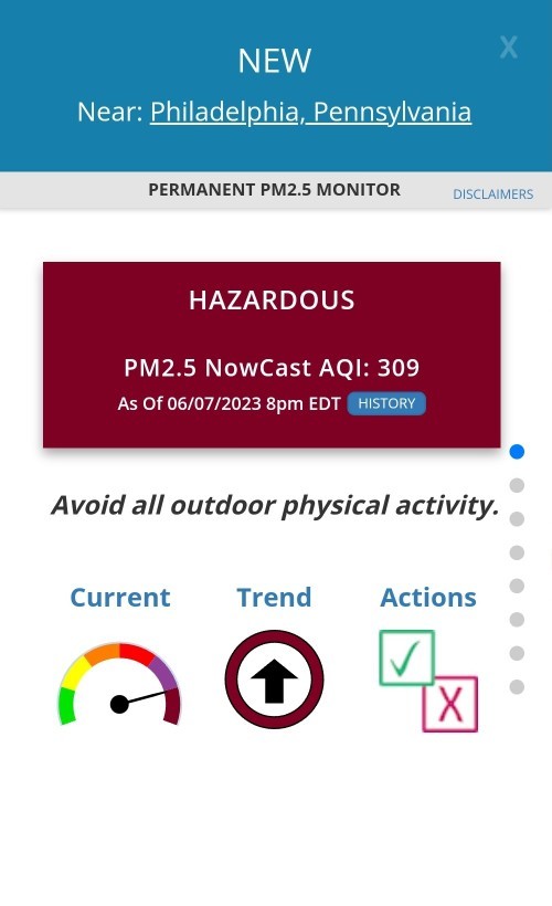 Should I not take long walks while there are forest fires in the area?
