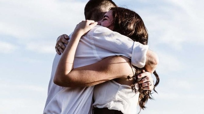 Why did she give me a hug after being very distant and barely talking for a while?