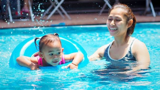 At what age did you learn to swim?