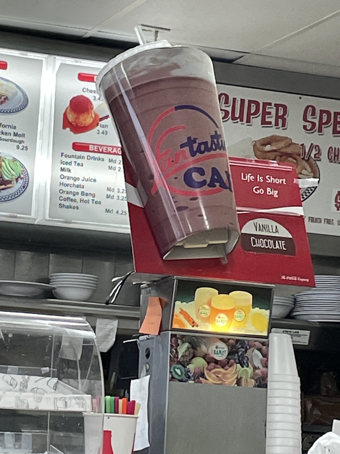 Do YOU think you could drink a milk shake this huge?