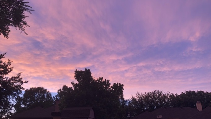 What does your sunset look like?
