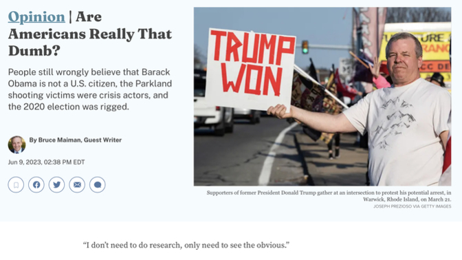 Why are Americans this dumb?