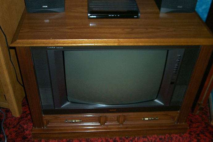Do you still watch TV in your house like this? Picture included?