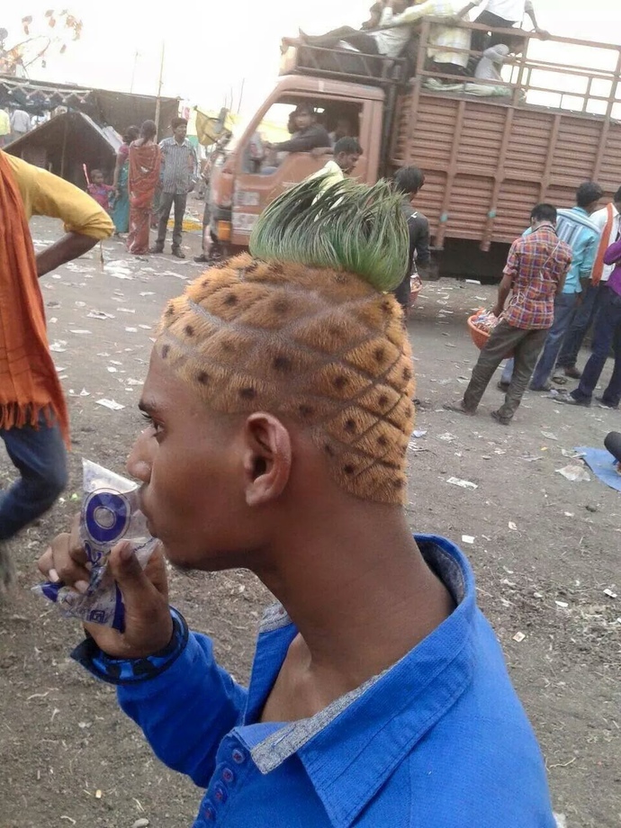 Really. Is the Mohawk fashion trend making a comeback to your city or neighborhood?