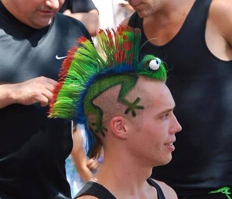 Really. Is the Mohawk fashion trend making a comeback to your city or neighborhood?