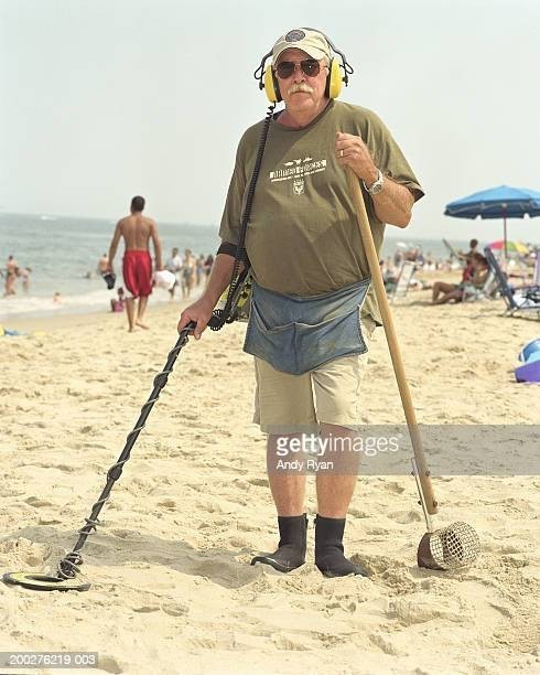 Why are there so many people with metal detectors at crowded beaches?