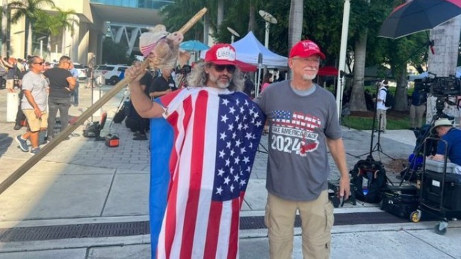 How to do feel about oddballs wrapping themselves in the national flag?