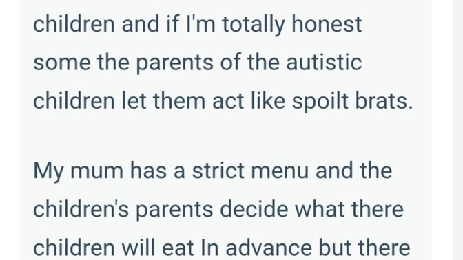 Just because your child is special needs doesn't mean they deserve special treatment am I wrong?