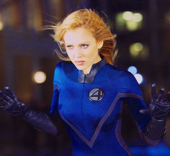 Actress Jessica Alba. Who played Susan Storm/Invisible Women. Did her hairstyle, color, and attires make her into very beautiful badass?