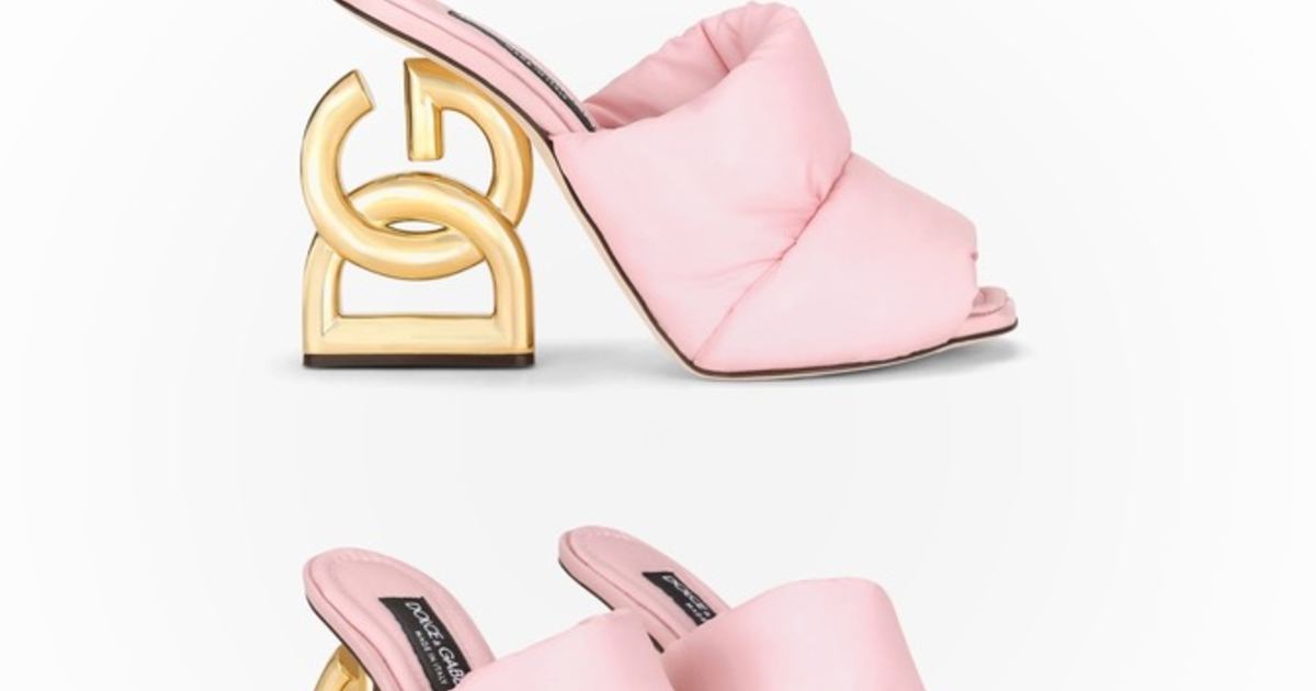 dolce gabbana pink heels