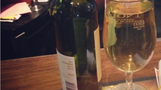 Is it ok to drink red wine by the pint or only white?