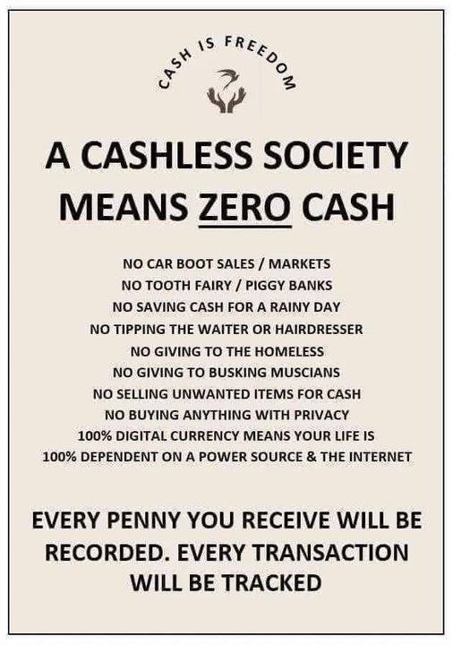 Are you worried about having to live in a cashless society?
