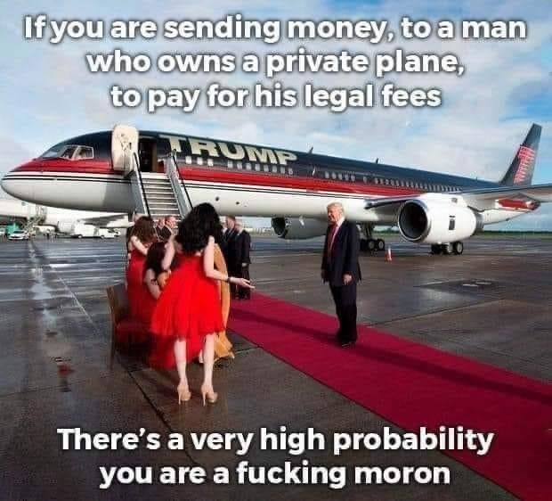 If President Trump is convicted of these BS, politically motivated charges, will you do everything possible to defend him?
