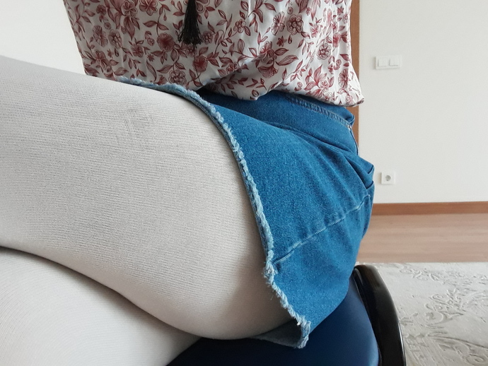 Girls, do you like denim skirt + blouse combos?