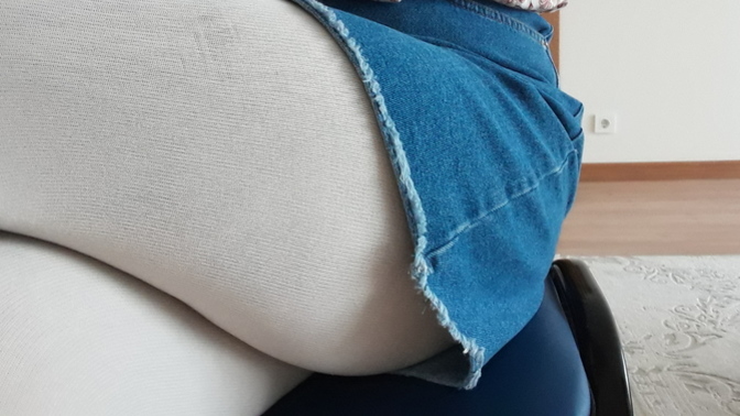 Girls, do you like denim skirt + blouse combos?