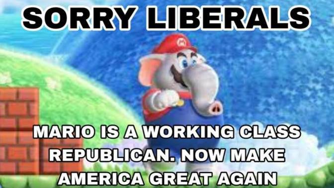 How do you feel about Mario being a MAGA republican?