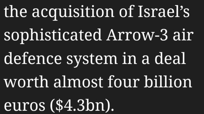 Poll style: What is your Reaction to Germany buying a missile system from Israel?