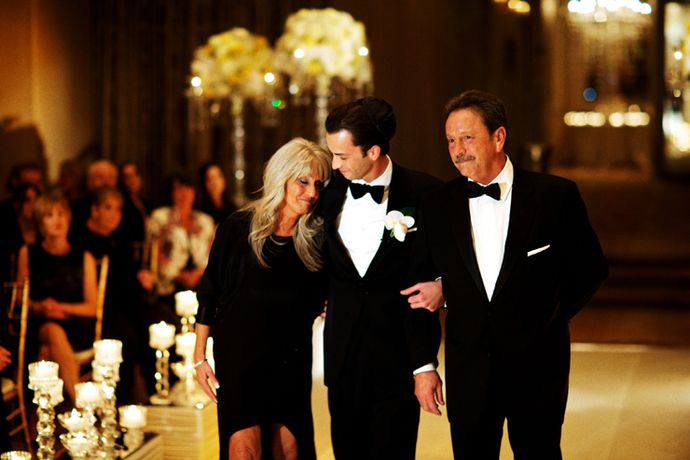 Why doesn’t the groom walk down the aisle as well in a Wedding ceremony?