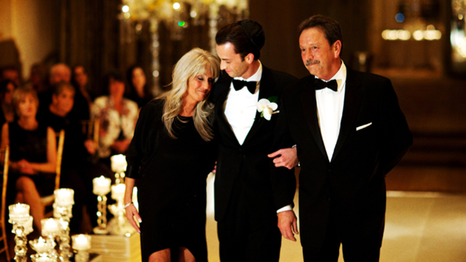 Why doesn’t the groom walk down the aisle as well in a Wedding ceremony?