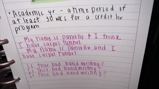 Is this good handwriting?