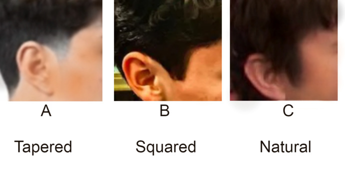 How should mens sideburns be?