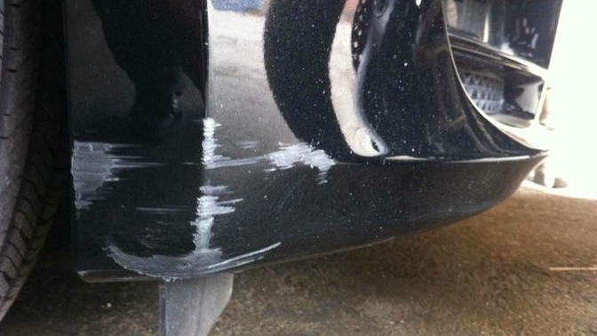 Your partner accidentally backed up into your car a little bit and damaged your bumper’s paint a little, is that okay with you or do they have to pay?