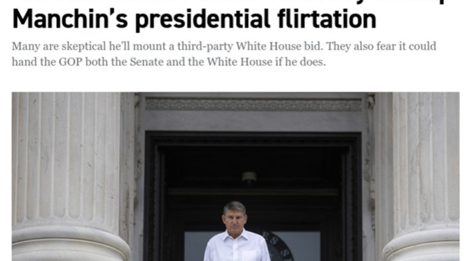 If Joe Manchin runs as a third party candidate, would you vote for him?