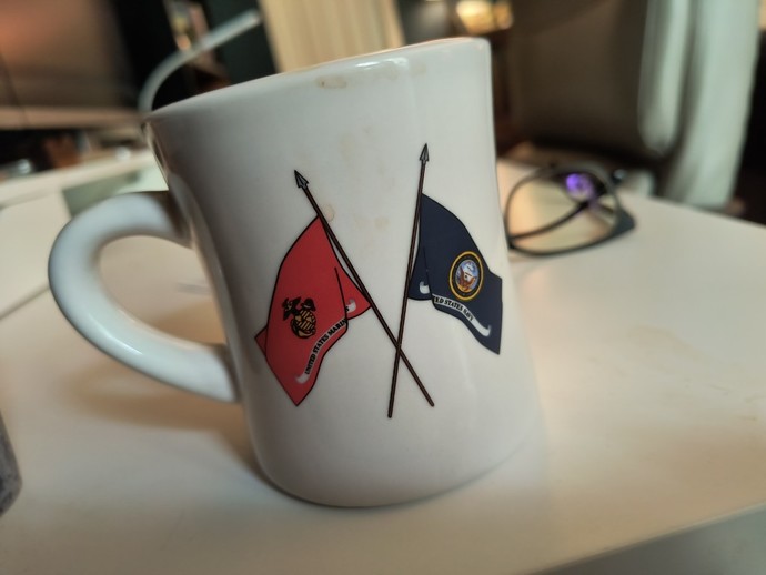 What does your favorite coffee cup look like that you use the most?