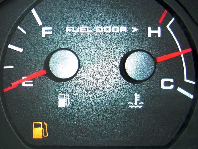 Your partner borrowed your car and you get back into it with the tank on empty with the warning light on. What would you do?