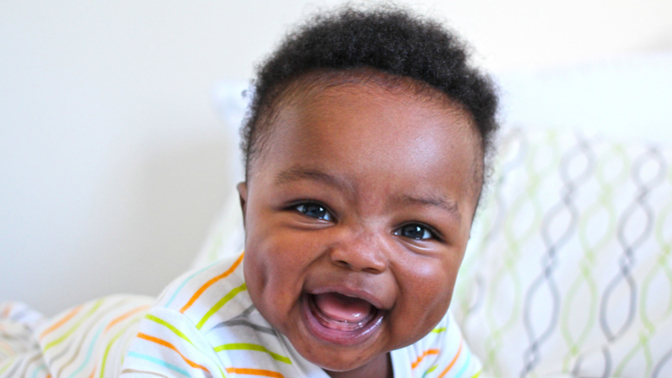 What would you do if a baby pointed at you and laughed?
