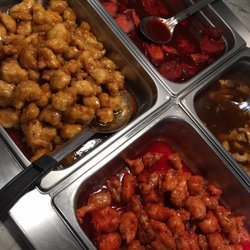 What do you go to first at the Asian Buffet?