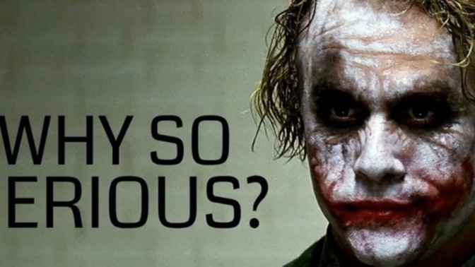 What do people take too seriously?
