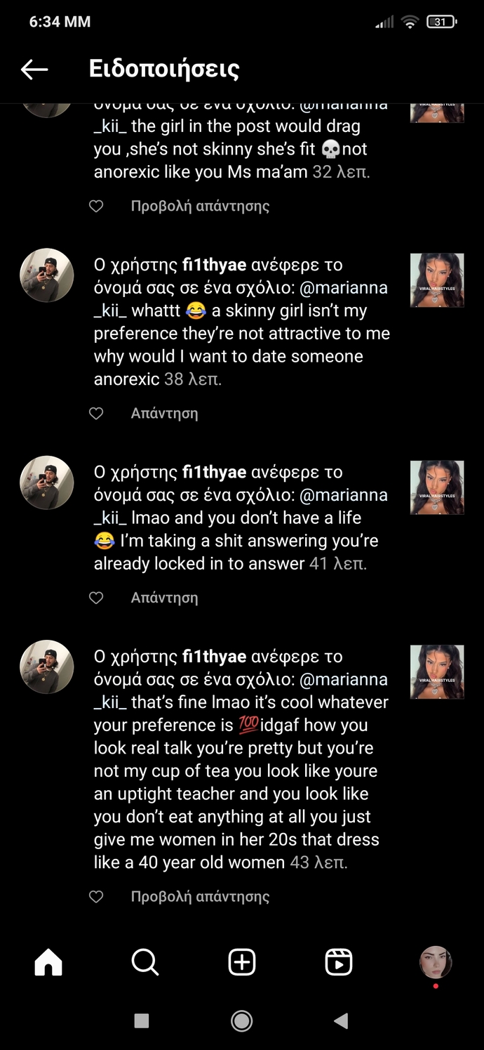Why would This dude on Instagram bodyshame me for no reason?