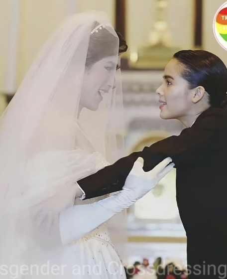 Would you attend a wedding where the roles are reversed? The man wears the wedding dress and the woman the suit?