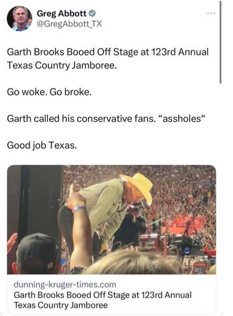 Things maybe BIGGER AND BETTER in Texas as Texans claim - can you add dumber to that list?