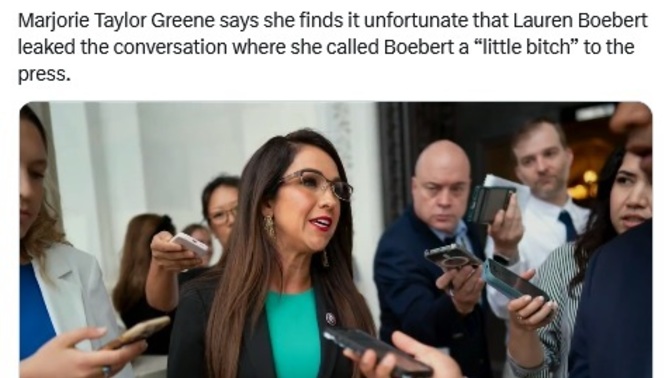 You claim someone leaked your pathetic cat fight to the media - when it was on C-SPAN - who said what to whom and huh?