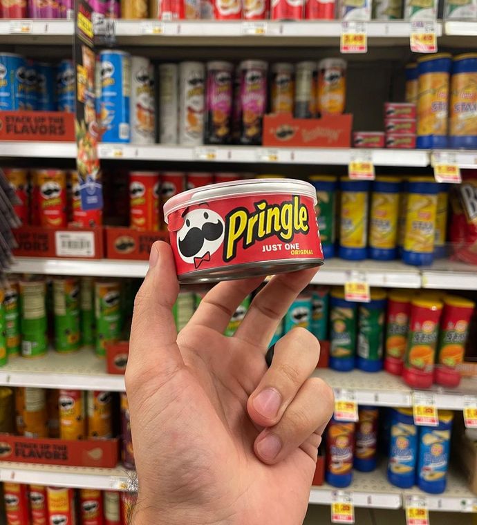 WHEN THEY SAY "IM SINGLE AS A PRINGLE"