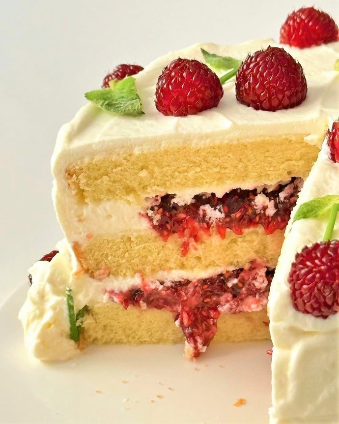 What do you think of this Raspberry Cherry Cake?